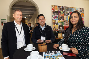 Guy Schosseler (SFC Conseil) and Pascal Ruffin (Les Consultants) at the Paperjam Club’s workshop day held at Neimënster Abbey, 8 April 2025. Photo: Eva Krins/Maison Moderne
