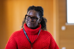 Julia Amusan (Hello Vocation) at the Paperjam Club’s workshop day held at Neimënster Abbey, 8 April 2025. Photo: Eva Krins/Maison Moderne