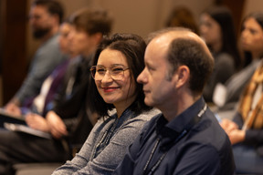 Nacera Mekharbeche (Spark Immo & Relocation) at the Paperjam Club’s workshop day held at Neimënster Abbey, 8 April 2025. Photo: Eva Krins/Maison Moderne