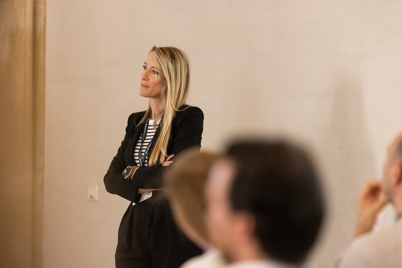Christelle Ernotte (GCP Consulting) at the Paperjam Club’s workshop day held at Neimënster Abbey, 8 April 2025. Photo: Eva Krins/Maison Moderne