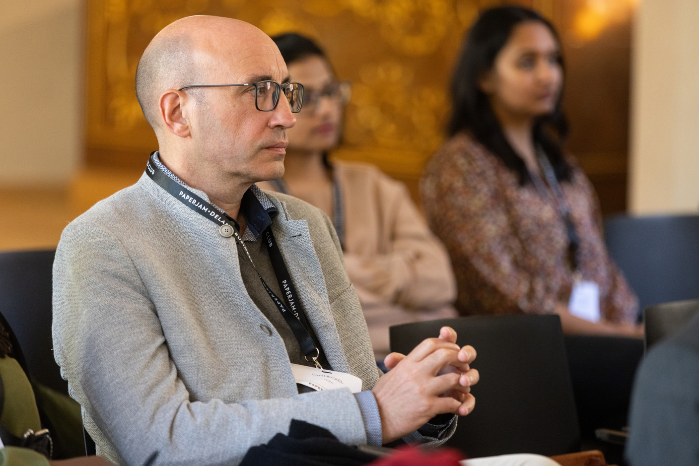 Cyril Heckel (NSPA) at the Paperjam Club’s workshop day held at Neimënster Abbey, 8 April 2025. Photo: Eva Krins/Maison Moderne