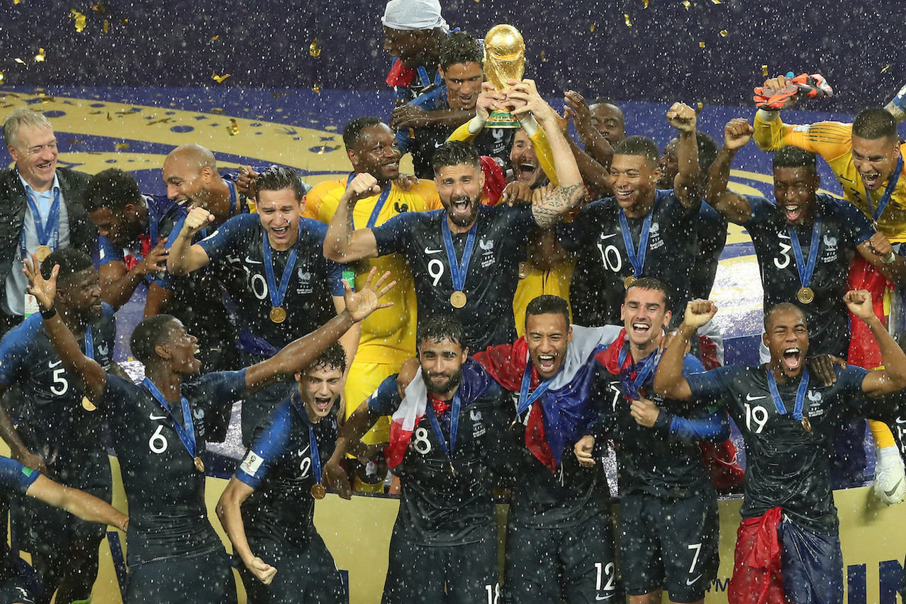 The French team won the World Cup in 2018. It was their second championship after 1998. Only eight countries have won the World Cup. A.RICARDO/Shutterstock.