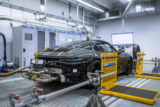 Porsche 992 GTS undergoing TUV Rheinland homologation. Credit: WOT