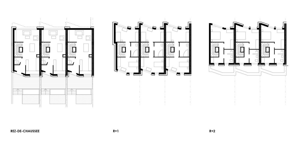 Les plans des maisons sont identiques d’une maison à une autre. (Illustration: Fonds du logement - Team 31)
