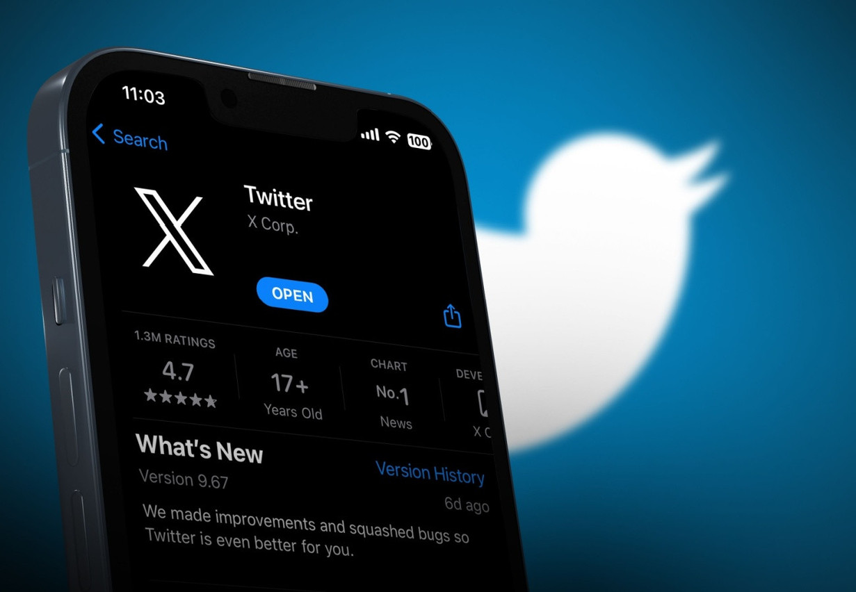 The social media platform X (formerly Twitter) has enough subscribers but not enough influence on the European economic market to be considered like Alphabet, Amazon, Apple, ByteDance, Meta or Microsoft. Photo: Shutterstock