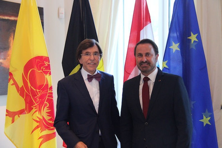Xavier Bettel a rencontré Elio Di Rupo, président du gouvernement wallon. (Photo: SIP)