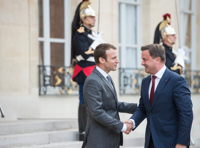Le Premier ministre Xavier Bettel avait effectué une visite de travail en juillet 2017 à Paris, où il avait notamment été reçu par Emmanuel Macron à l’Élysée. (Photo: Anthony Dehez / Archives)