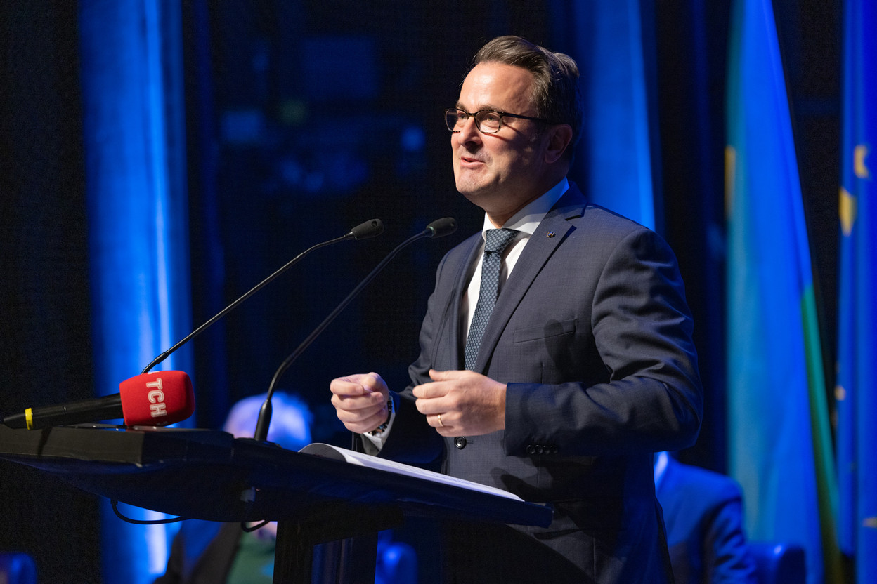 Prime minister Xavier Bettel, who does not want to “stay prime minister to stay prime minister,” defended the two red lines of business. Archive photo: Guy Wolff/Maison Moderne