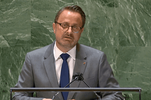 Le Premier ministre a tenu l’allocution nationale du Luxembourg en français lors du débat général de la 76e session de l’Assemblée générale des Nations unies. (Photo: SIP)