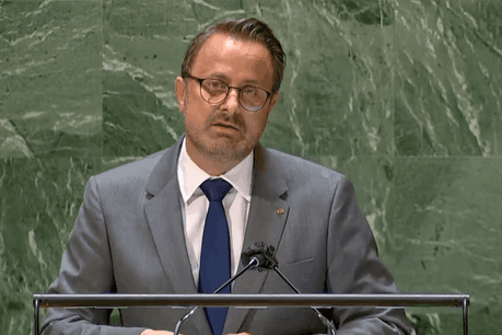 Le Premier ministre a tenu l’allocution nationale du Luxembourg en français lors du débat général de la 76e session de l’Assemblée générale des Nations unies. (Photo: SIP)