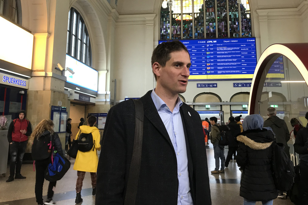 Xavier Bouvet s’est rendu en train au Grand-Duché mardi 5 novembre. (Photo: Paperjam)