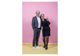 Pierre-Alexis Quirin and Nathalie Bourdeau (Maison Moderne). Photo: Eva Krins/Maison Moderne