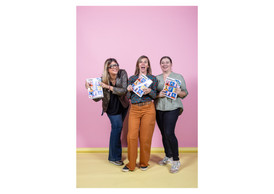 Stéphanie Rouge (Vanksen), Geraldine Gij and Muriel Dietsch (Maison Moderne). Photo: Eva Krins/Maison Moderne