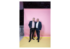 Eric Plasson (Randstad) and Jérôme Barbé (Coba Europe). Photo: Eva Krins/Maison Moderne