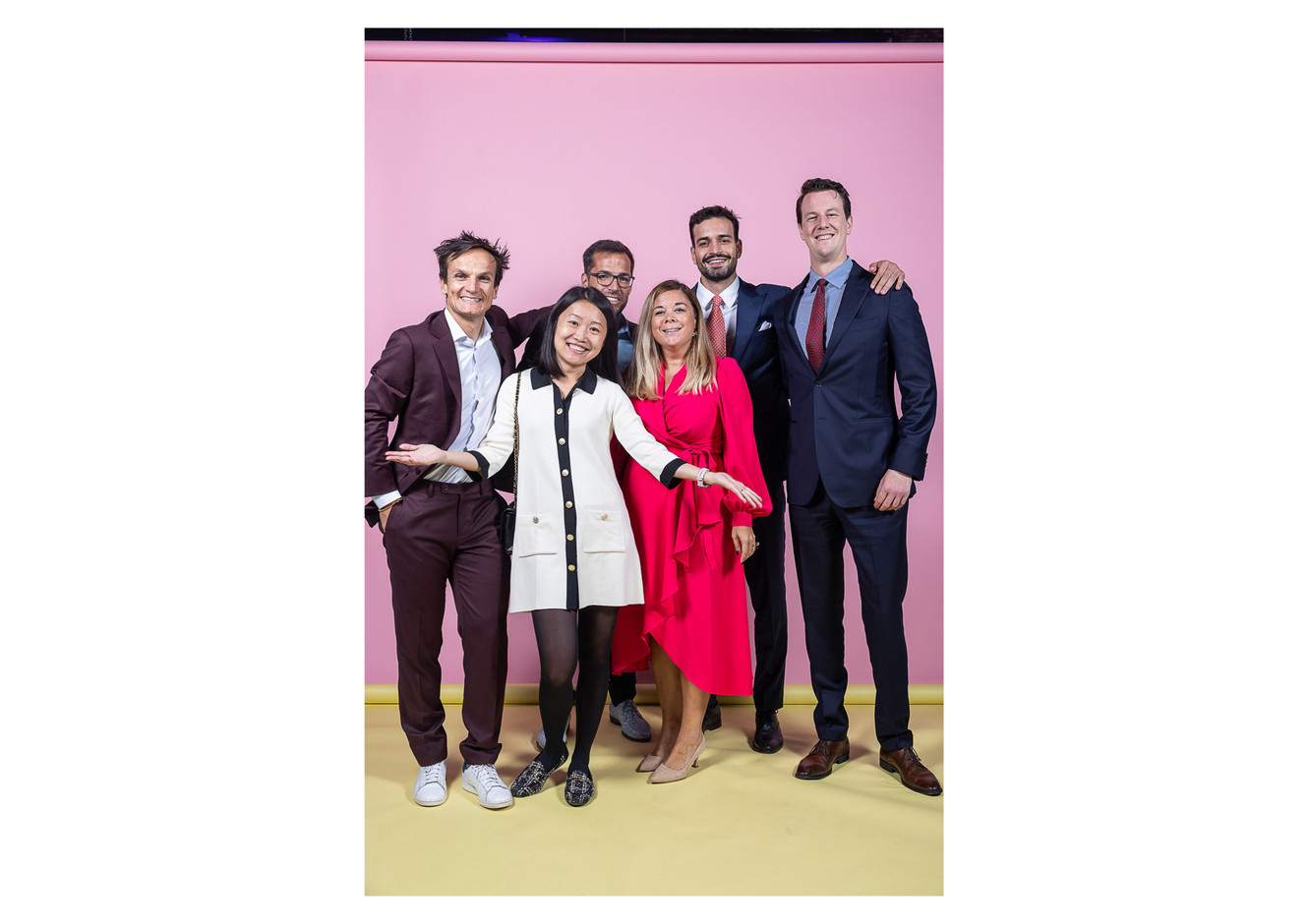 Bryan Ferrari, Irfan Selimovic, Zoé Peter, Lynn Even and Alessandro Foresti (Spuerkeess). Photo: Eva Krins/Maison Moderne