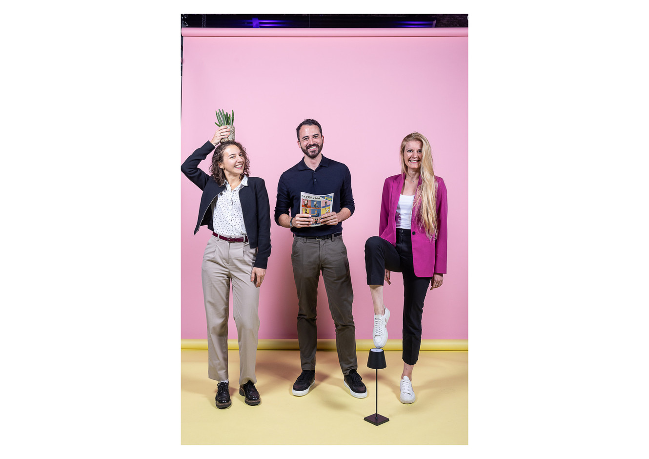 Eve Tullio, Brice Bertolotti and Aline Bleicher (Nautadutilh Avocats Luxembourg). Photo: Eva Krins/Maison Moderne
