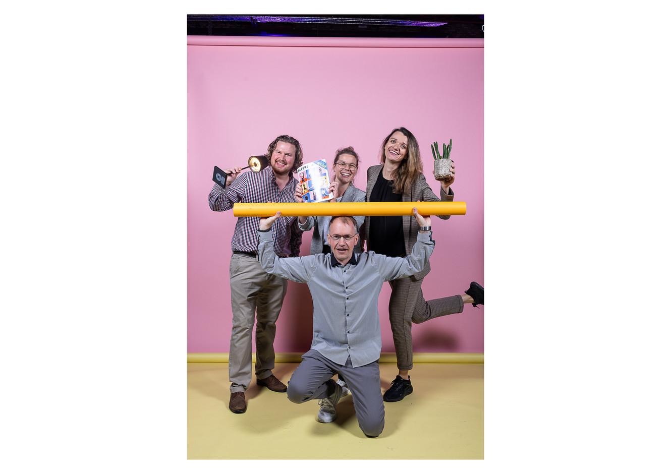Laurent-Nicolas Marin, Anne-Catherine Marin (De Belsch), Pascal Schemberger (Schemberger Photographe Sàrl) and Olga Frolova (Légère Hôtel Luxembourg). Photo: Eva Krins/Maison Moderne