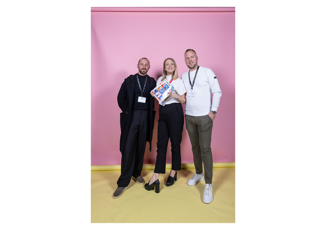 Boris Molyakov (Sogexia), Sarah Devos (Paperjam Club) and Quentin Jacques (Boels Rental). Photo: Eva Krins/Maison Moderne