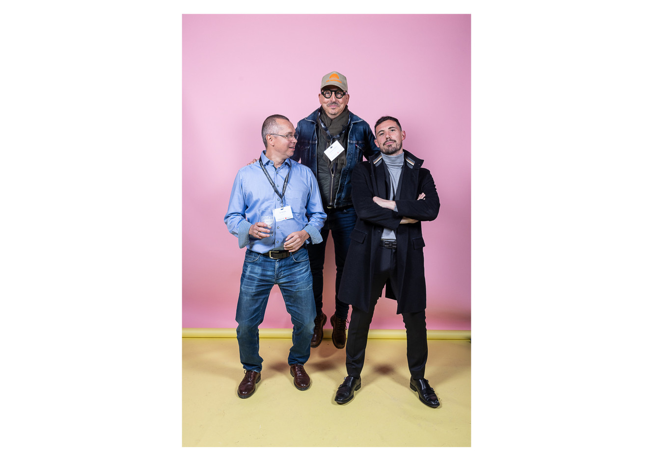 Eric Rosin (ACT360°), Rodolphe Lebois (GET Group) and Mikaël Spezzacatena (Paperjam Club). Photo: Eva Krins/Maison Moderne