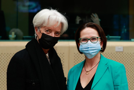 À Bruxelles, Yuriko Backes a notamment rencontré Christine Lagarde, présidente de la BCE. (Photo: Conseil de l’Union européenne) 