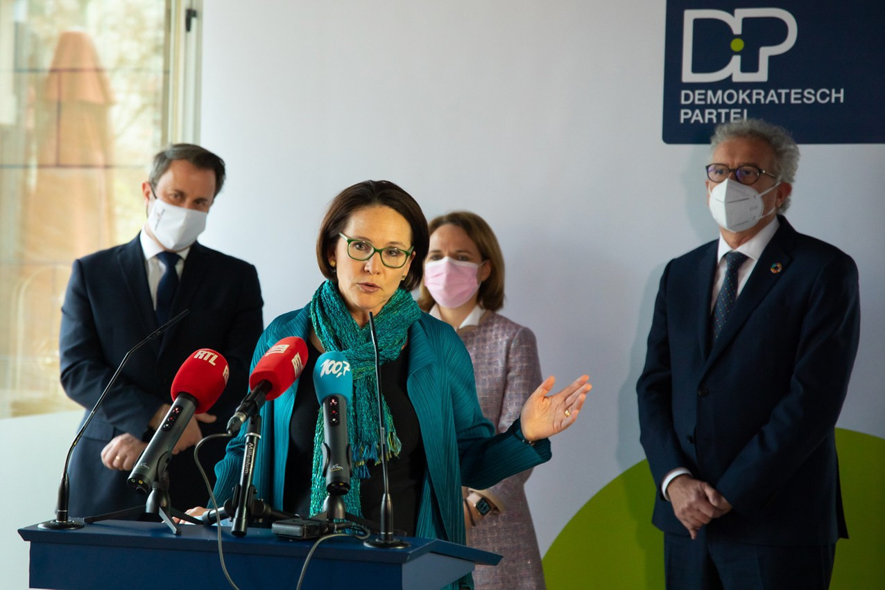 Yuriko Backes, pictured on 3 December during a press conference announcing her appointment as finance minister Photo: Matic Zorman