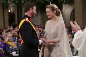 Crown prince Guillaume and princess Stéphanie exchanged vows on 20 October 2012. Guy Wolff/Cour grand-ducale