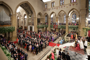 Around 1,400 guests attended the royal wedding. Guy Wolff/Cour grand-ducale
