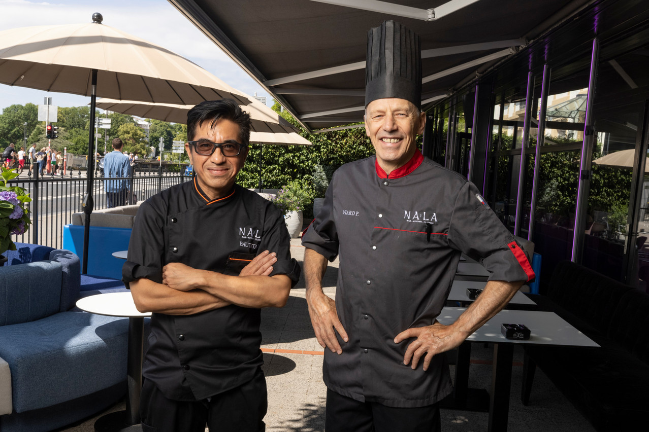 Helbert Bautista et Philippe Viard, déjà en place, seront bientôt rejoints par deux nouveaux chefs, pour une nouvelle carte d’été…  (Photo: Guy Wolff/Maison Moderne)