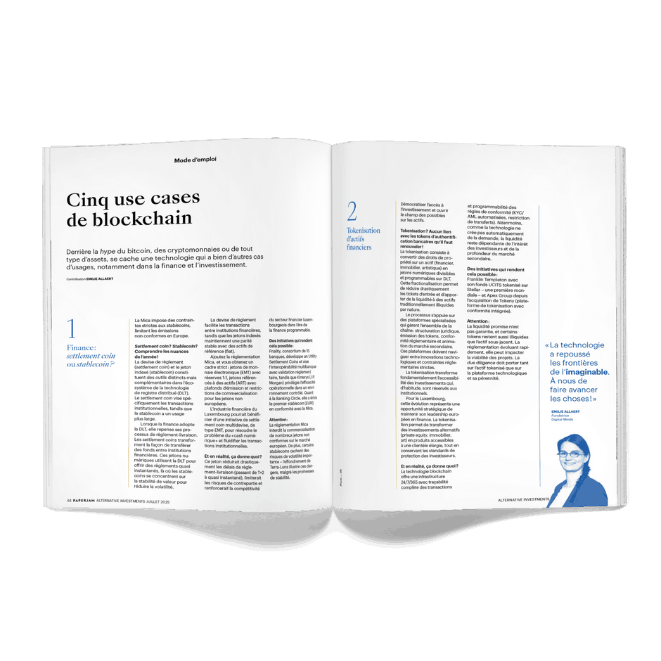 Five blockchain use cases. Photo: Maison Moderne