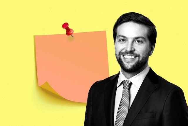Christophe Braun of Capital Group says becoming a new father during last year’s lockdown and having to say goodbye to another member of his family during the pandemic have shown him the importance of being able to ‘zoom out’. Image credit: Capital Group (photo), Maison Moderne (illustration)