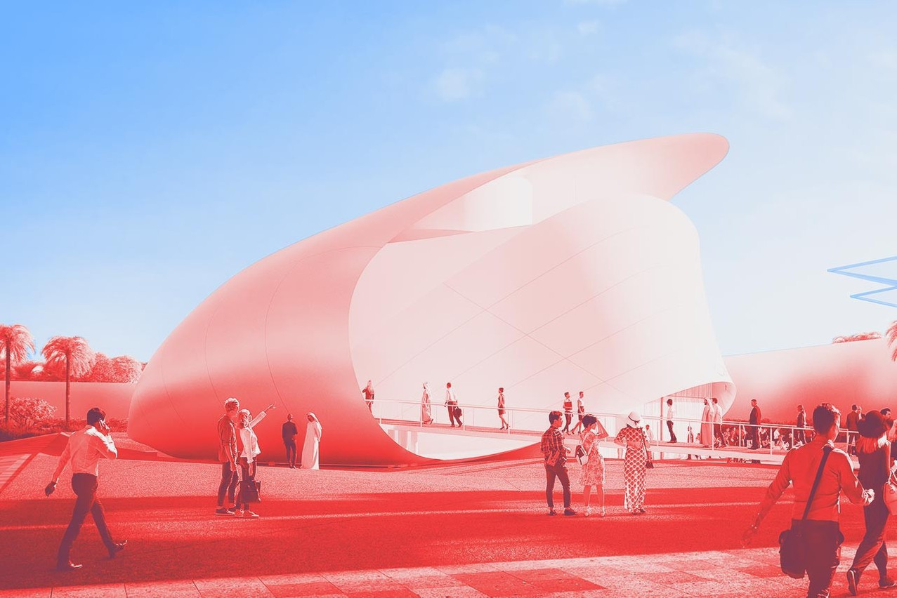 The original design behind the Luxembourg pavilion at the Expo 2020 Dubai Photo: Metaform Architects