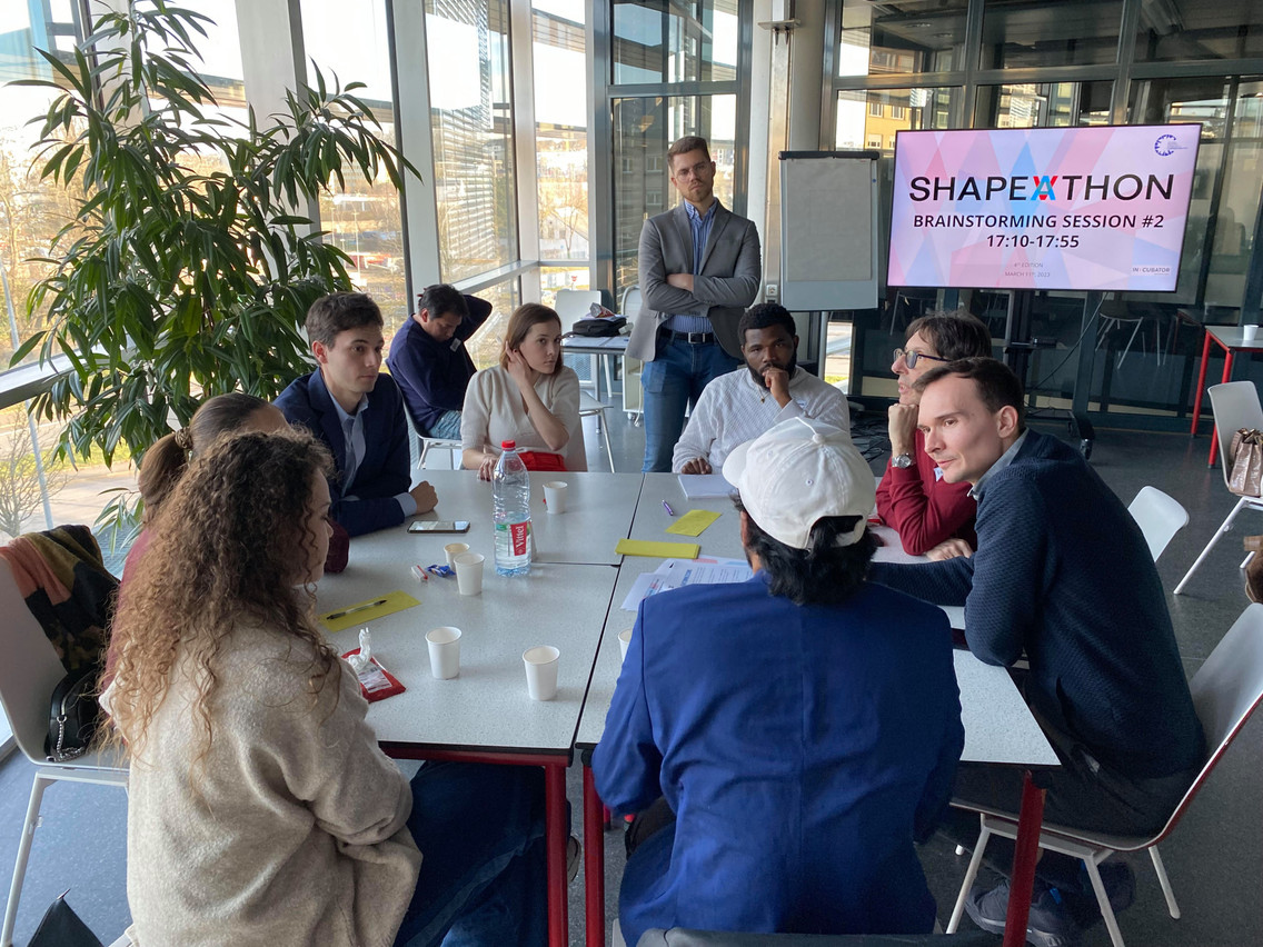 A Shapeathon brings together people from different backgrounds to brainstorm solutions. Photo: Shapeathon