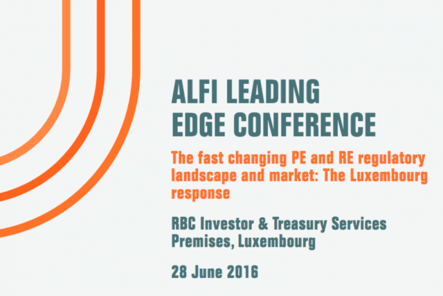 "The fast changing PE and RE regulatory landscape and market: The Luxembourg response". (Photo: Alfi)