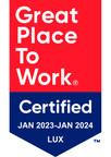 Great Place To Work - Best Workplaces - Small Companies - Luxembourg 2023